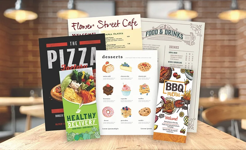 Menu Printing Nottingham